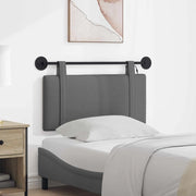 Testiera sospesa Con luce LED Grigio Scuro Tessuto
