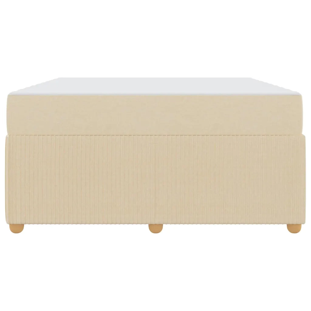 Struttura del letto con materasso Crema 140 x 200 cm Tessuto 3398397