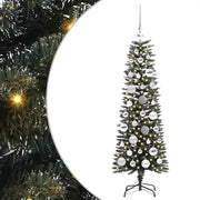 Albero di Natale Artificiale-Albero Natalizio con 150 LED Verde 120 cm 329846