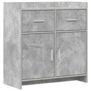 Credenza Grigio Cemento 75 x 36 x 80 cm Legno ingegnerizzato 8011118