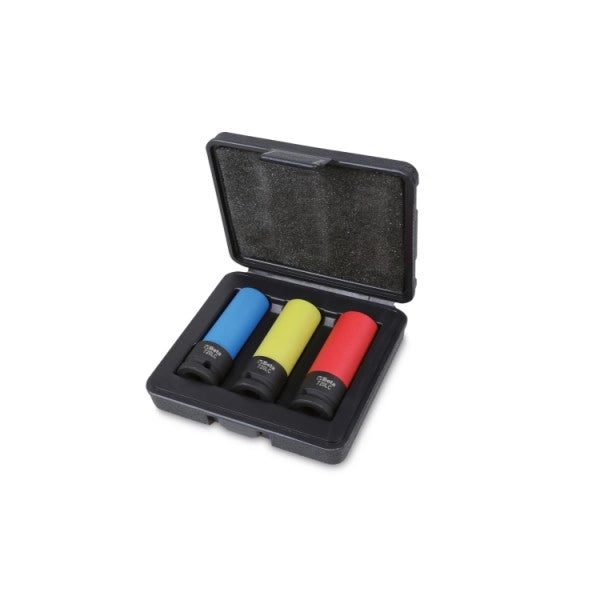 SET CHIAVI A BUSSOLA MACCHINA CON INSERTI POLIMERICI ART. 720LC/C3 BETA 3 pezzi (17-19-21 mm) - BETA