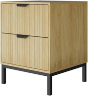 Comodino Lennox, Rovere, 40 x 52 cm