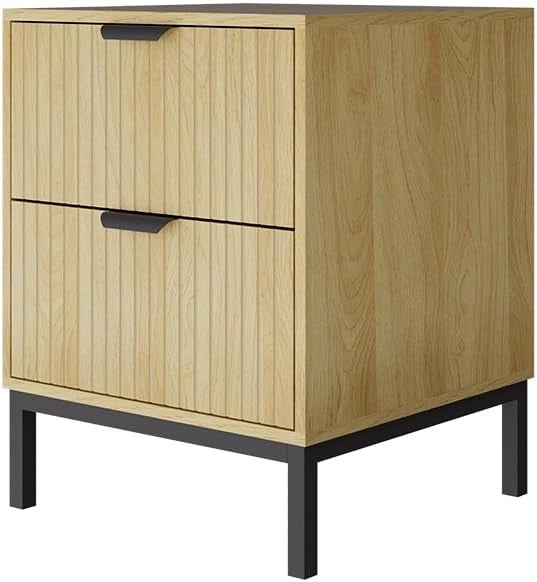 Comodino Lennox, Rovere, 40 x 52 cm