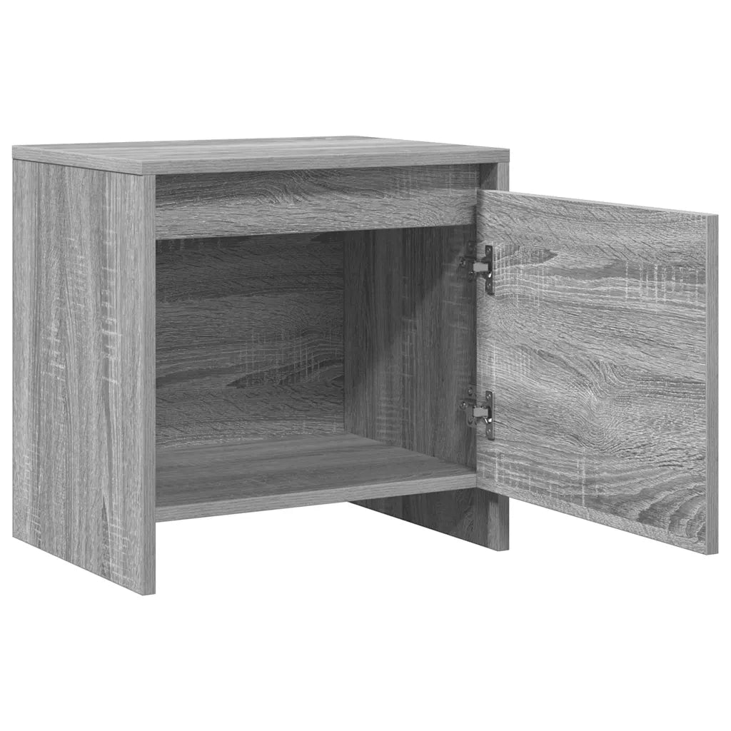 Comodino | Armadio da Notte | Mobiletto da notte Grigio Sonoma 45x34x44,5 cm in Truciolato