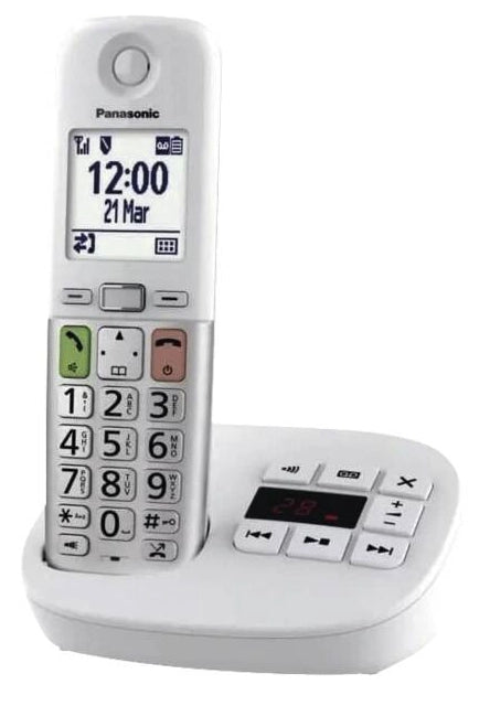 Panasonic kx-tgu430exw (bianco) - telefono cordless singolo - segreteria - vivavoce - tasti grandi - PANKXTGU430EXW