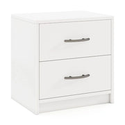 Set di 2 comodini 38,5 x 28 x 39 cm pratico contenitore design elegante legno bianco 20_0011799