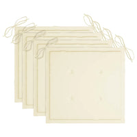 Sedie da Giardino Pieghevoli con Cuscini 4 pz Massello di Teak cod mxl 75182