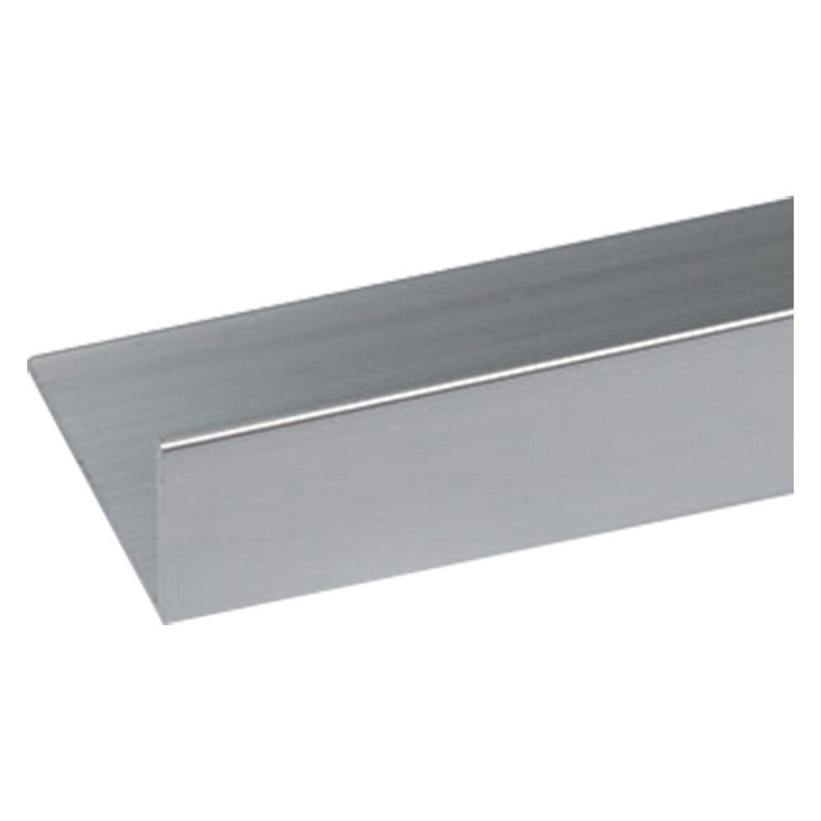 profilo per fai da te angolare tipo 'l' mm 20 x 10 x 1 - mt 2 arg.brillante cod:ferx.1034142nlm