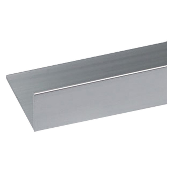 profilo per fai da te angolare tipo 'l' mm 20 x 10 x 1 - mt 2 arg.brillante cod:ferx.1034142nlm