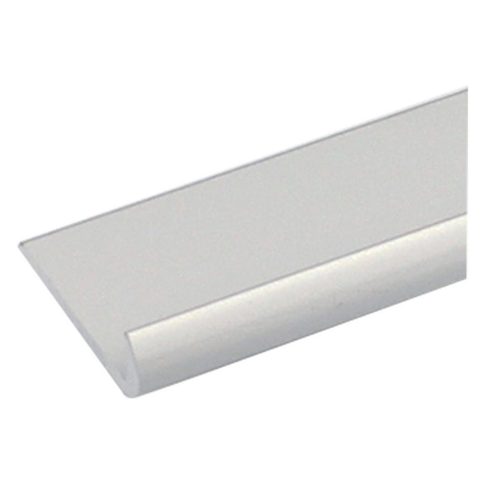 profilo per fai da te tipo 'unghietta' mm 25 x 1 - mt 2 colore argento cod:ferx.1031799nlm