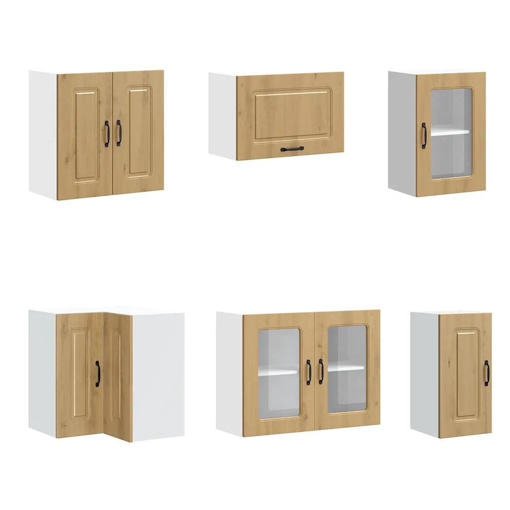 Set Mobili da Cucina 11 pz Kalmar Rovere Artigianale Truciolato
