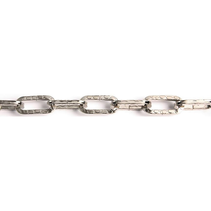 catena ornamentale pretagliata martellata quadrata 2,5 mt - ottonata cod:ferx.3115022nlm