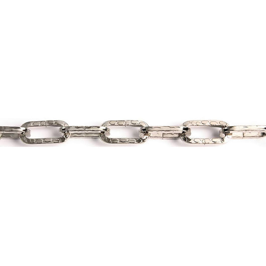 catena ornamentale pretagliata martellata quadrata 2,5 mt - nera cod:ferx.3115024nlm