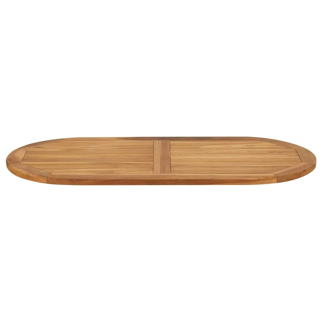 Piano del tavolo Ovale Legno di teak solido Naturale 42033173
