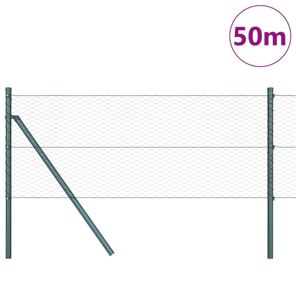 Recinzione Esagonale  Grigia 0.6x50 m Acciaio