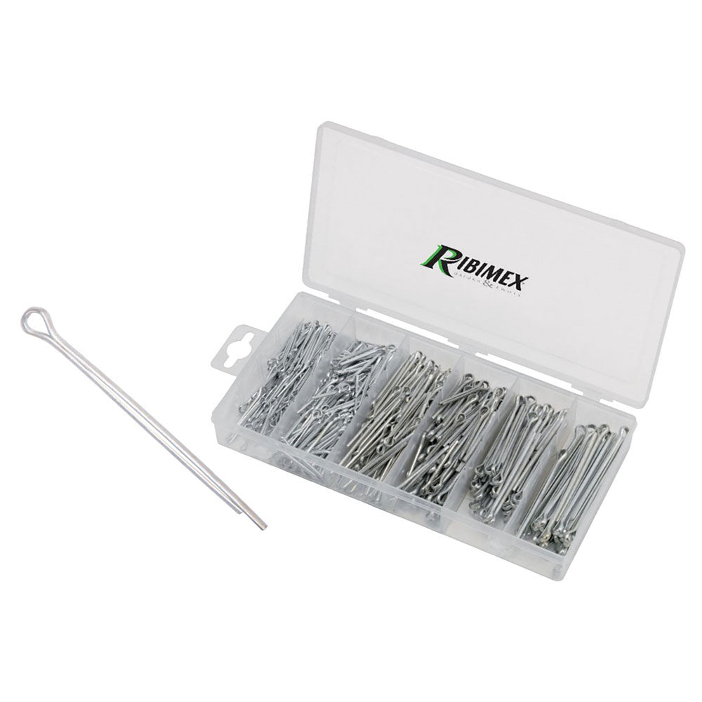 coppiglie zincate in cassetta 555 pezzi cod:ferx.315891nlm