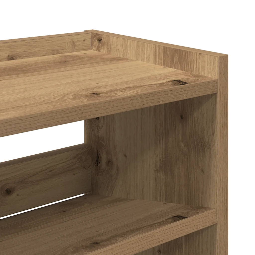 vidaXL Scarpiera Rovere Artigianale 80x25x62 cm in Legno Multistrato