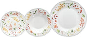 Servizio da tavola per 6 persone - 18 pezzi - porcellana - set da tavola multicolore per 6 persone