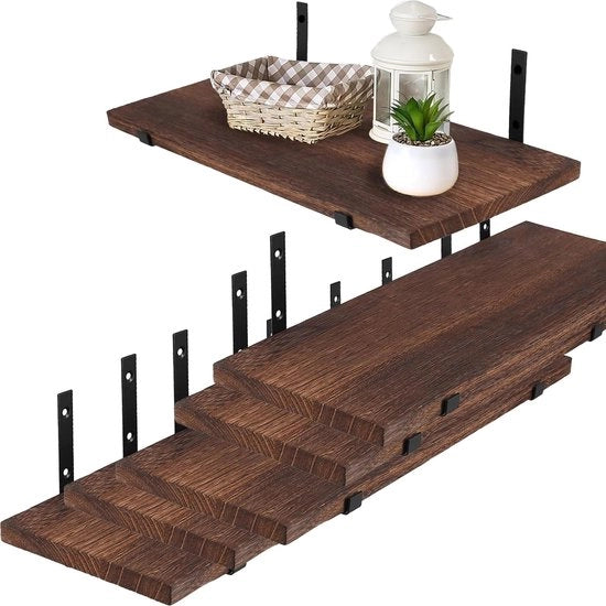 Set di Assi da Parete in Legno - 6 Assi - Finestra Rustica