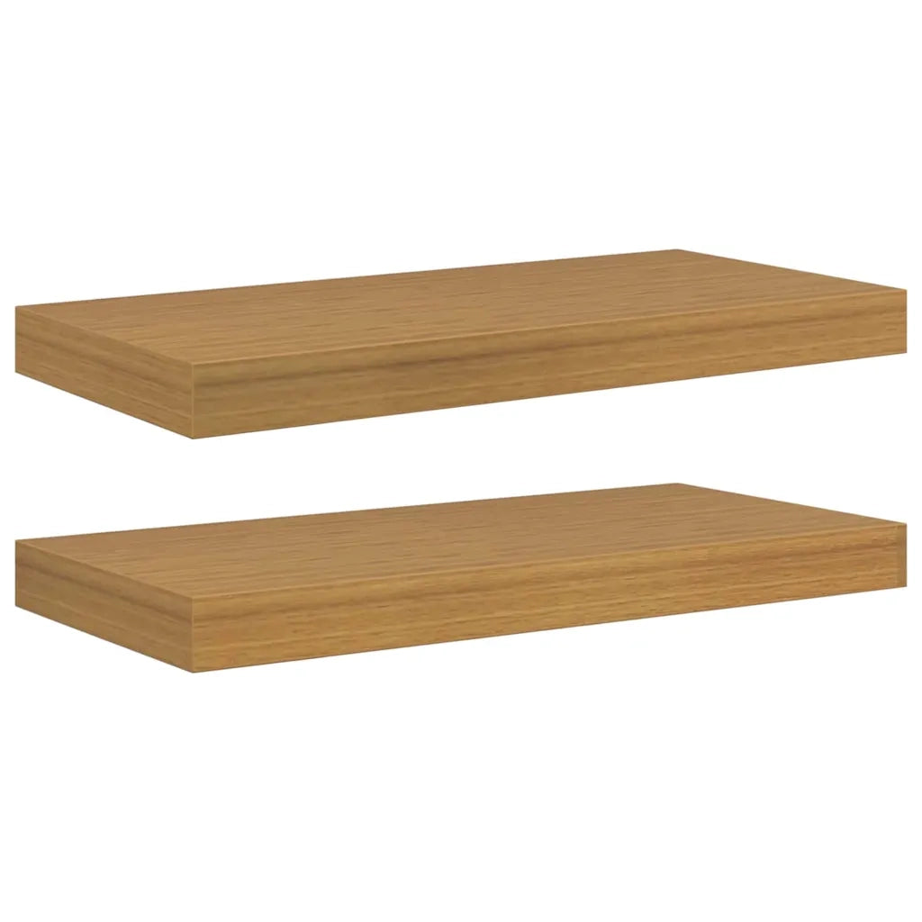 Scaffale da parete 2 pcs Beige 50 x 23 x 4 cm Legno multistrato 42019987