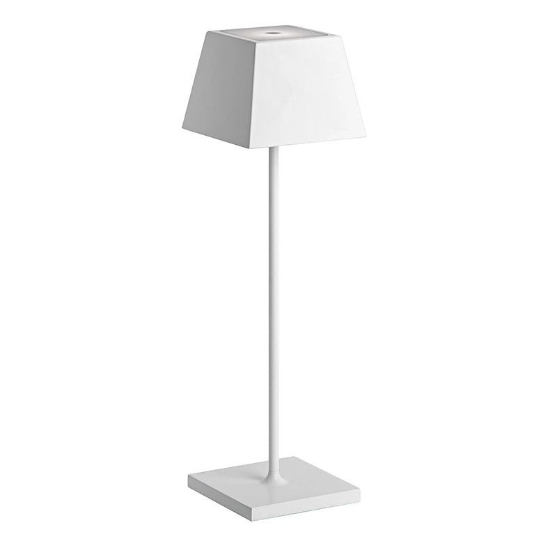 SIESTA Lampada da tavolo portatile LED 2,2W IP54 CCT 2700-3000K dimmerabile touch - Struttura in alluminio pressofuso - Colore Bianco