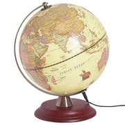 Globo Giallo Sintetico con LED Decorativo 25 cm Sfera Mondo Studio Ufficio Arredamento Moderno
