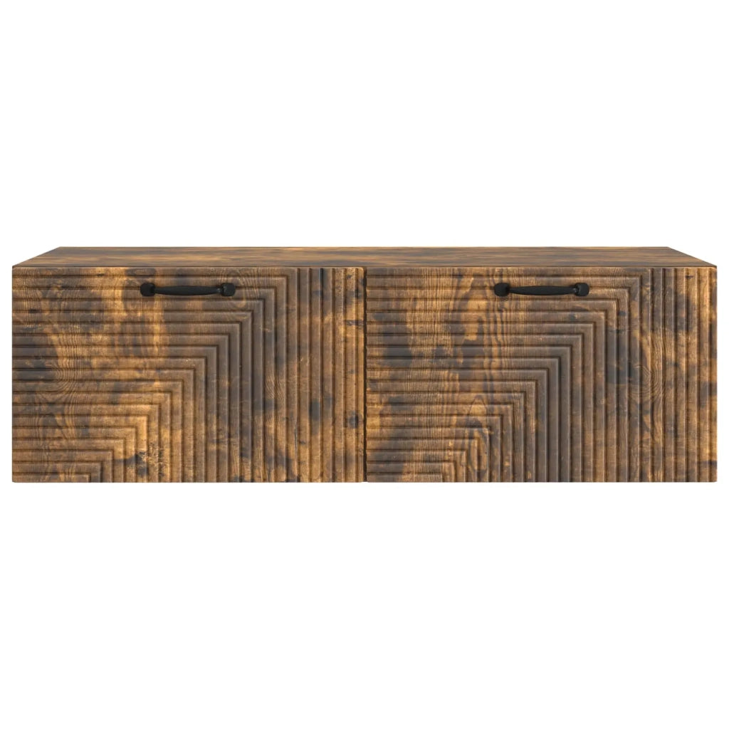 Mobile Porta TV da Muro-Credenza per TV sospesa Rovere Fumo 98 x 41 x 30 cm 692802