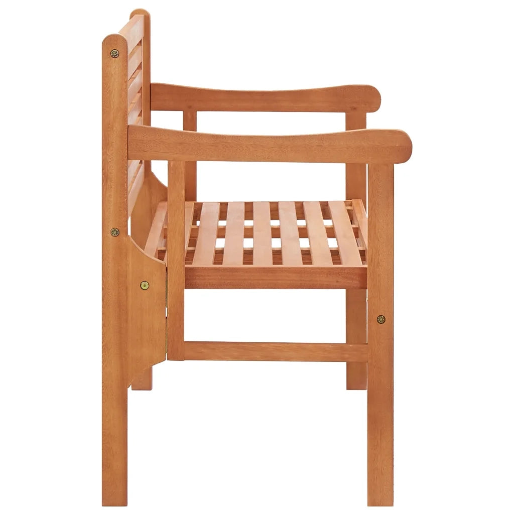 Panchina da Giardino Pieghevole 120 cm Legno Massello Eucalipto 47293
