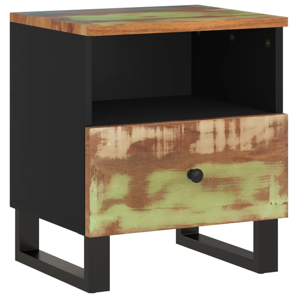 Comodino in Legno Massello di Recupero e Legno Multistrato 350652