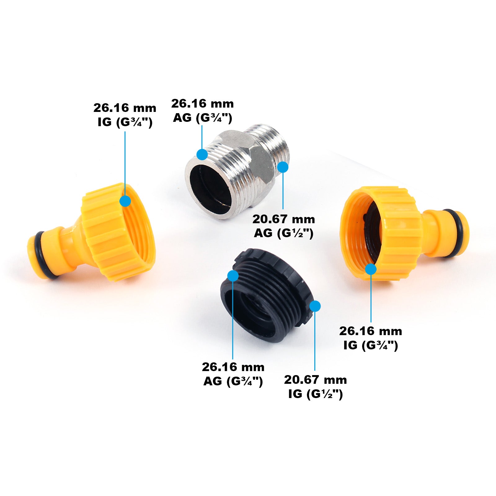 Fontanella in acciaio inox 95 cm, colonna d'acqua con rubinetto e raccordo, resistente ai raggi UV e al gelo