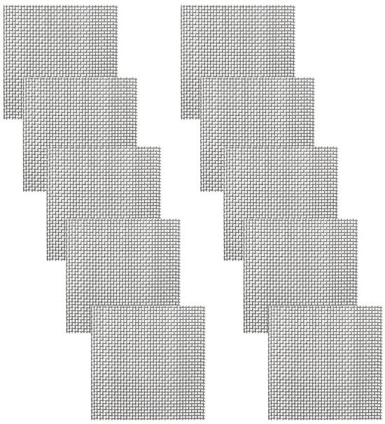 Set di Rete per Piante Acquatiche - 10 pezzi - Acciaio Inossidabile - Rete per Piante Acquatiche - Rete per Piantagione - Rete per Pianta - Per Piante Acquatiche - Rete Acquatica