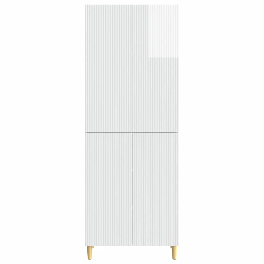 Set di armadi 2 pcs Bianco Lucido 66 x 34,5 x 90 cm