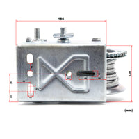 Verricello manuale 1.100kg 8m rapporto di trasmissione 4:1/8:1 argano a fune