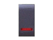 PULSANTE UNIPOLARE LUMINOSO ONDA- - 16A 250V (7706.1) - 6 pezzi MARLANVIL
