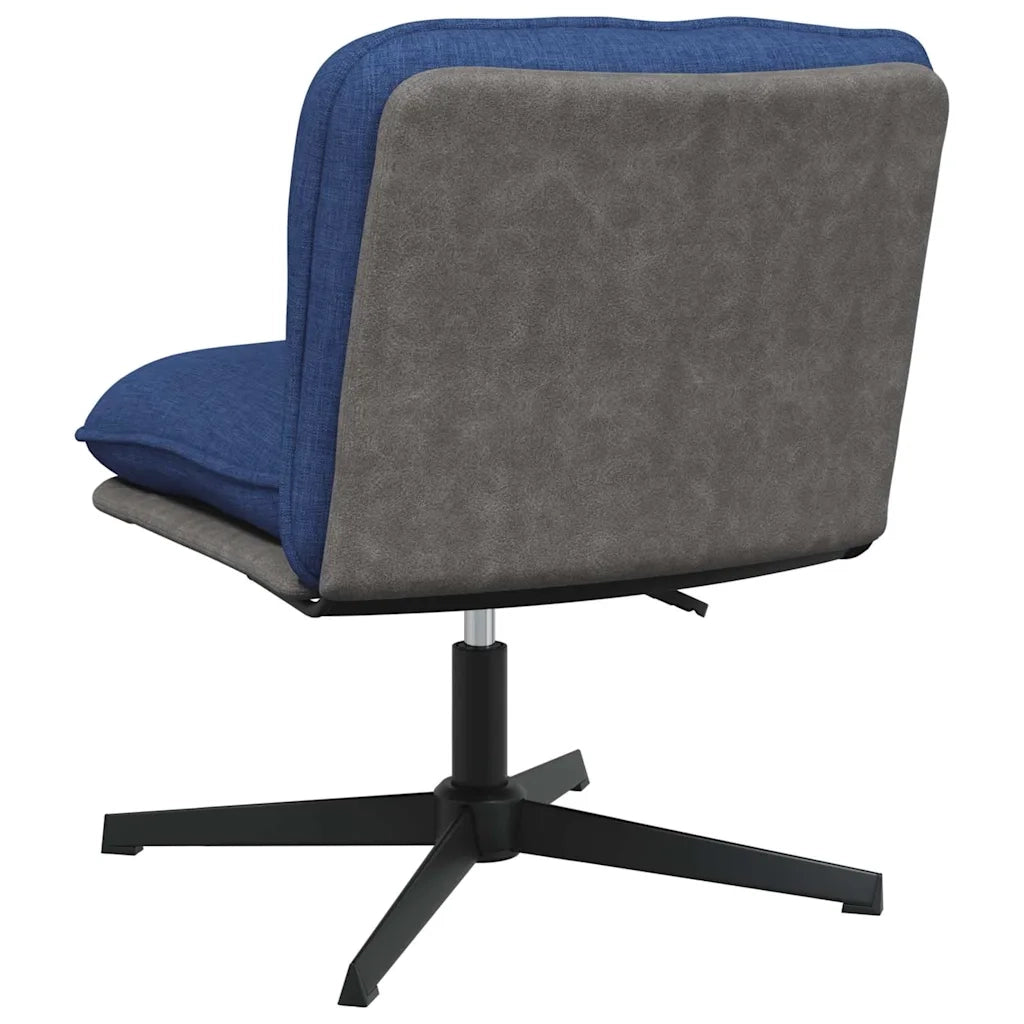 Sedia da Ufficio | Sedia da Gaming Girevole Blu in Tessuto