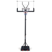 Canestro da basket regolabile 173;74-304;8 cm nero bianco acciaio