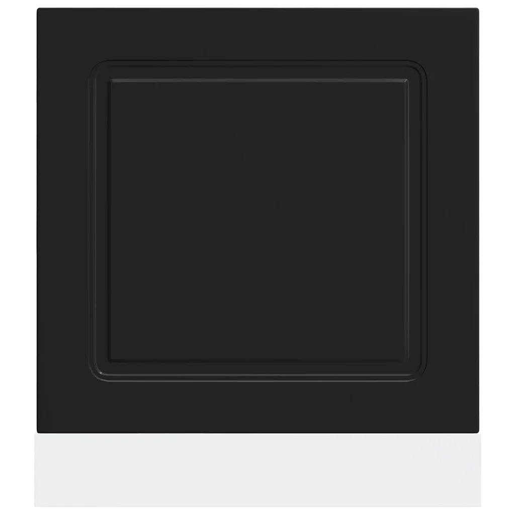 Pannello Lavastoviglie Kalmar Nero 60x1,5x67 cm in Truciolato