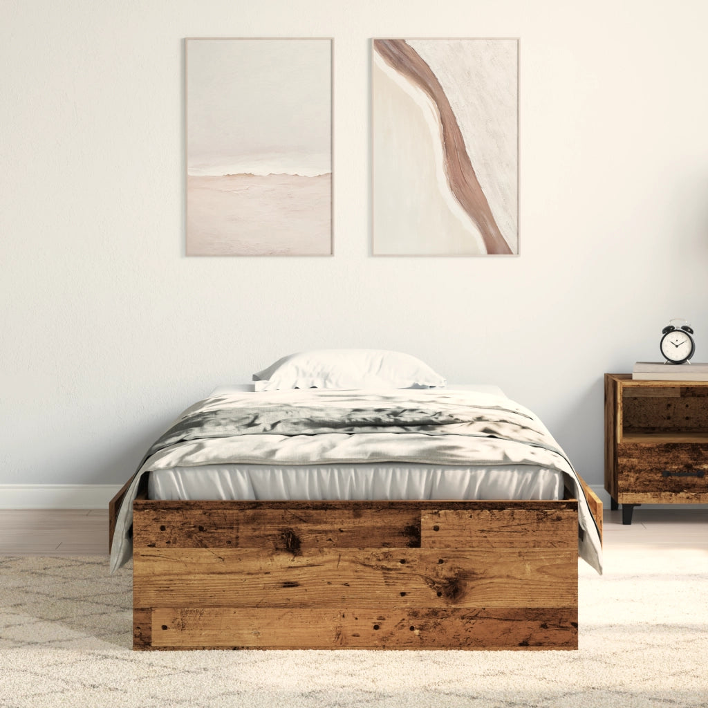 Struttura Letto Legno Vecchio 90x200 cm Legno Ingegnerizzato
