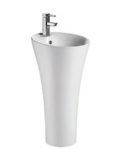 VENDOME lavabo totem 87x45,5x45,5 cm in porcellana