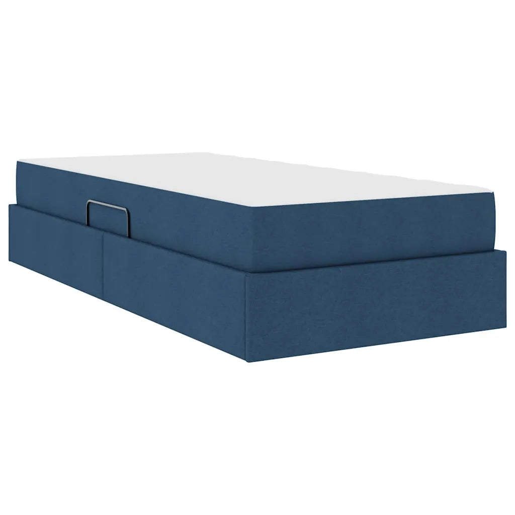 Letto con contenitore e materasso Blu 90 x 190 cm Poliestere 3399633