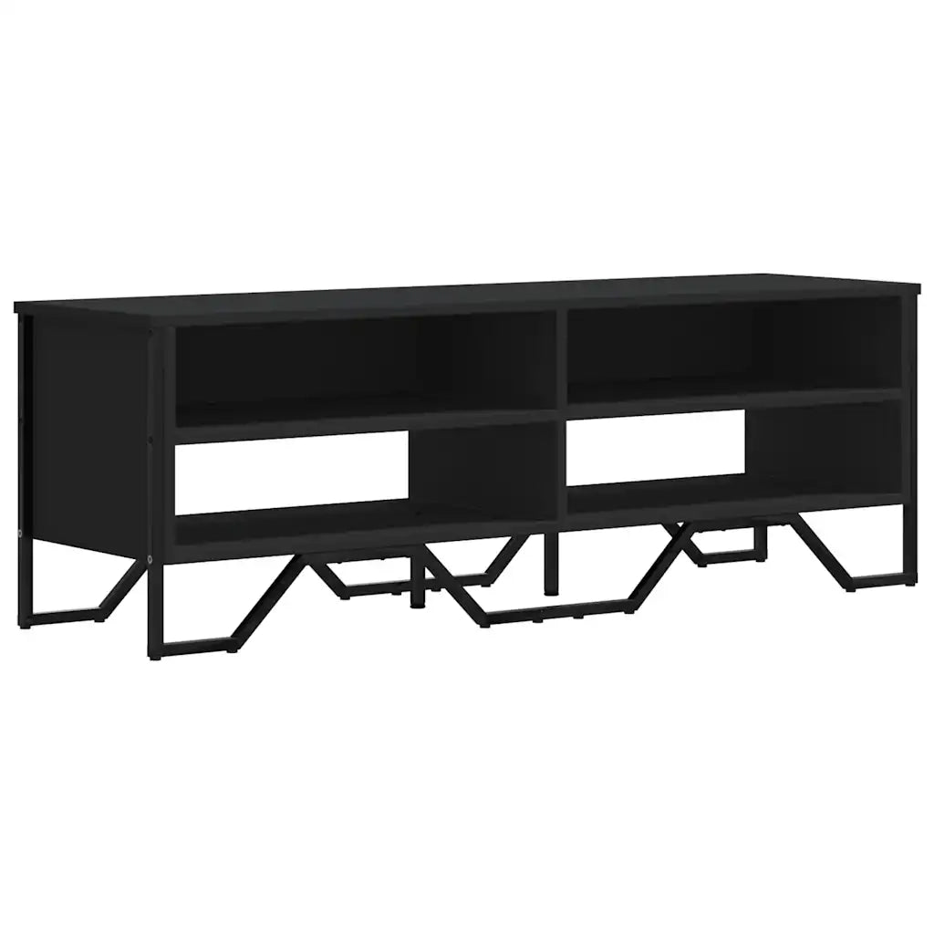 vidaXL Mobile Porta TV Nero 122x34x41 cm in Legno Multistrato