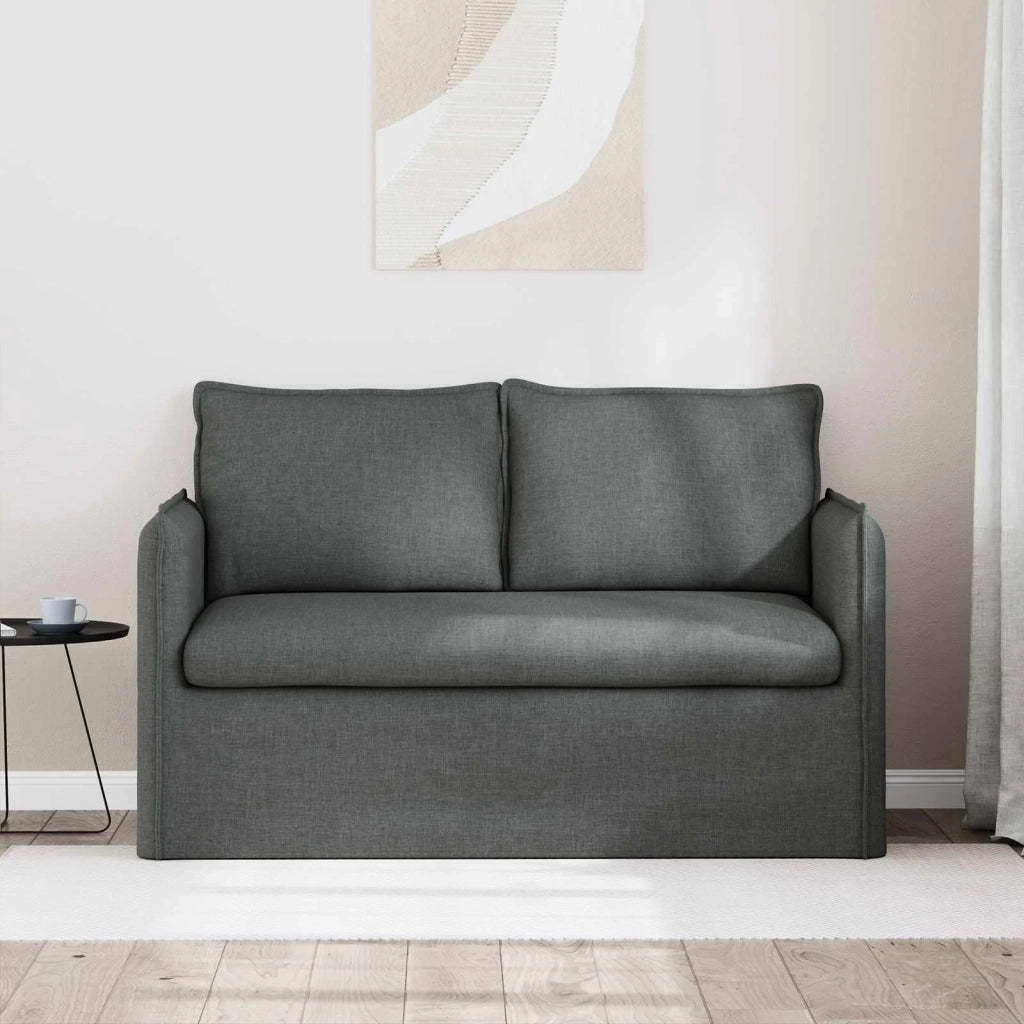 Divano | Divano da soggiorno | Sofa Grigio scuro 136 x 82 x 85 cm Tessuto