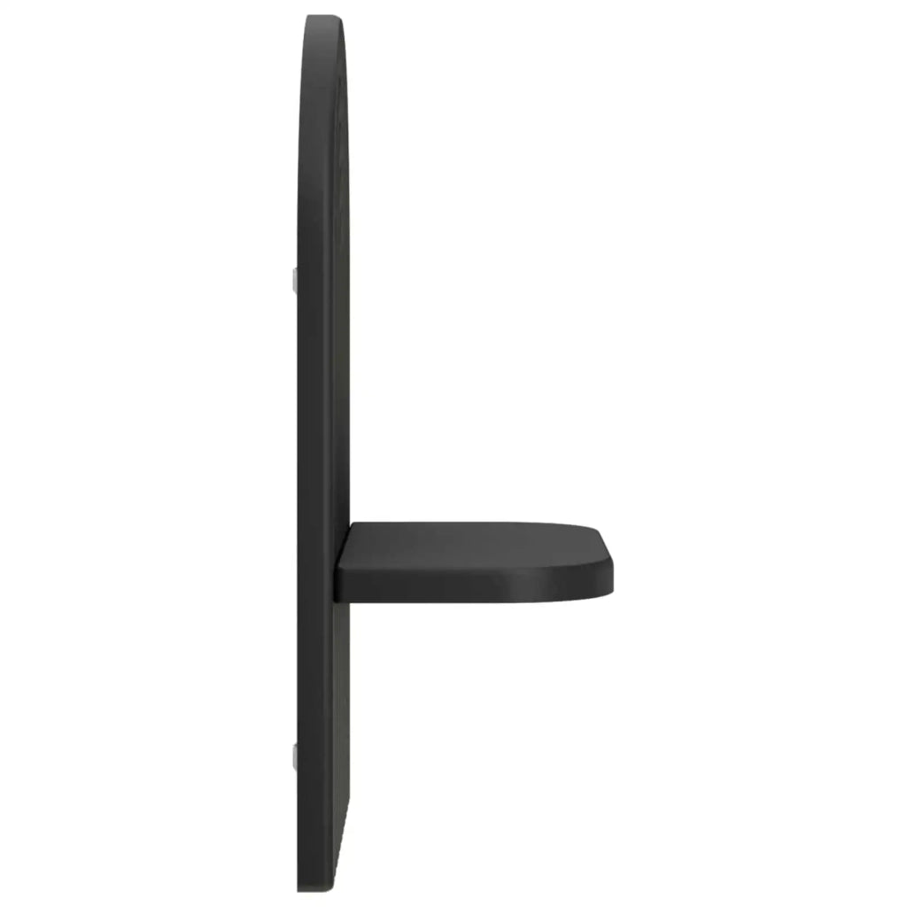 Scaffale da parete 2 pz Nero 23 x 13.5 x 37.5 cm 8014924
