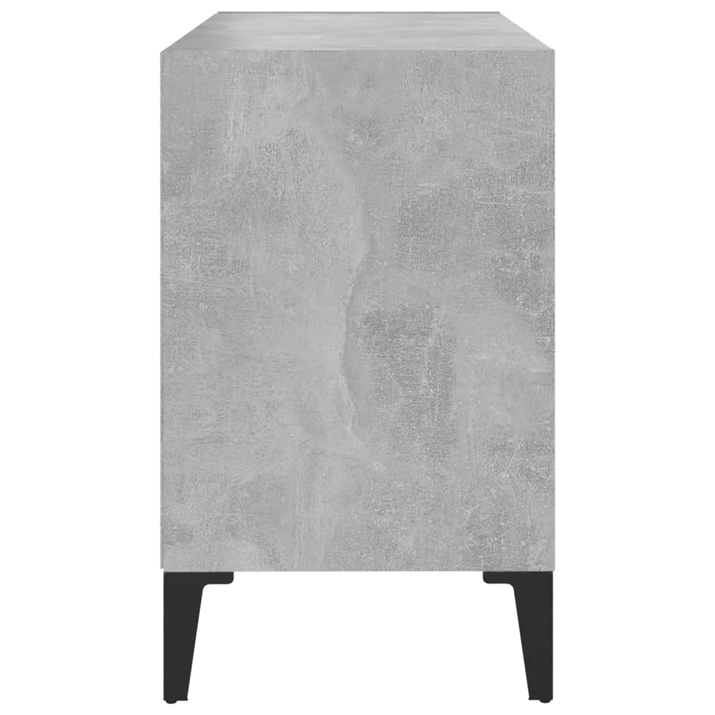Mobile TV con Gambe in Metallo Grigio Cemento 69,5x30x50 cm cod mxl 8851