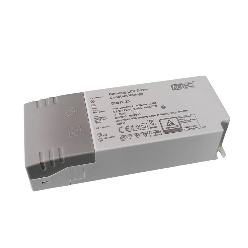 Alimentatore Dimmerabile Con Triac Dimmer Taglio di Fase DC 12V 25W Per Striscia Led 12V DIM12-25