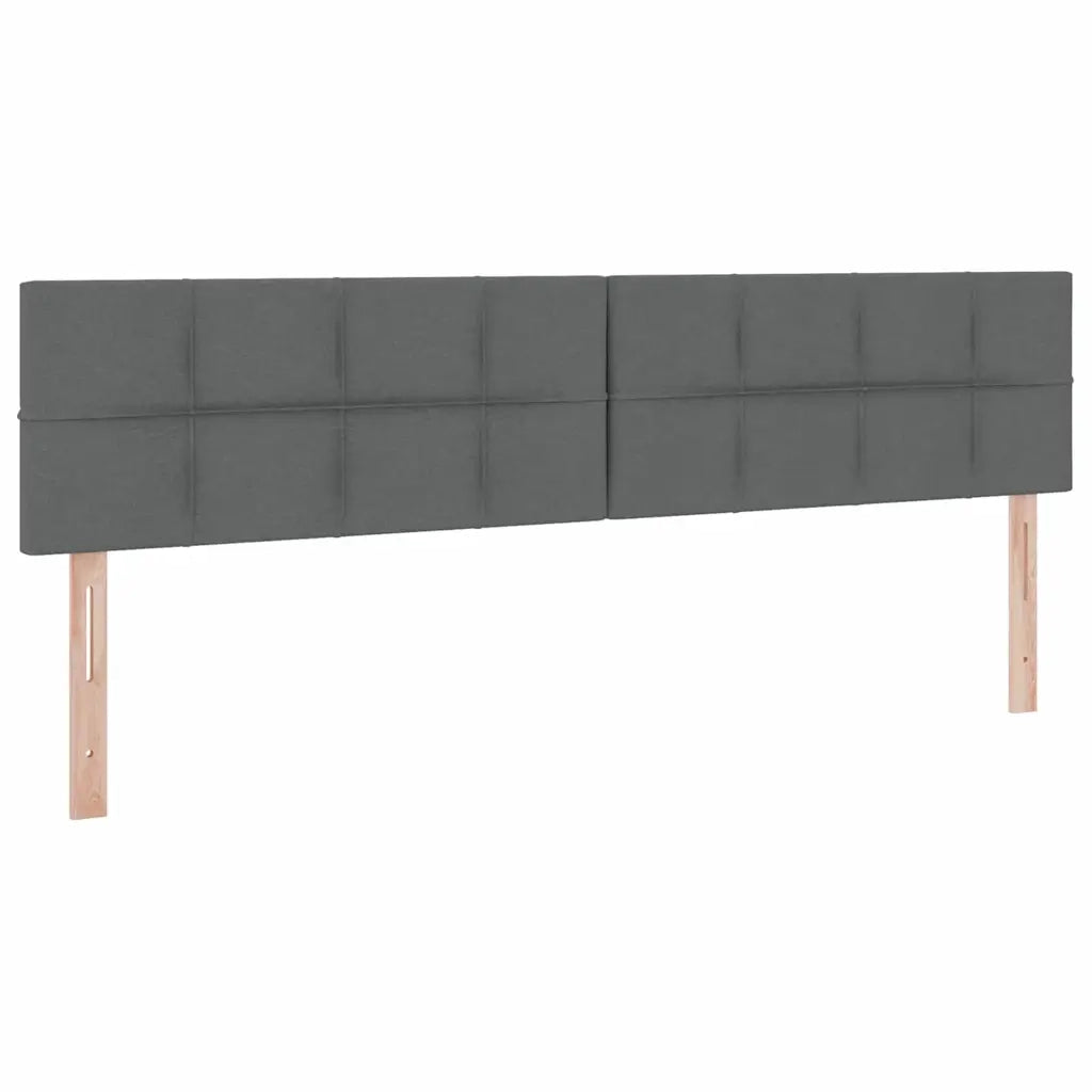 Letto con contenitore e materasso Grigio scuro 200 x 200 cm