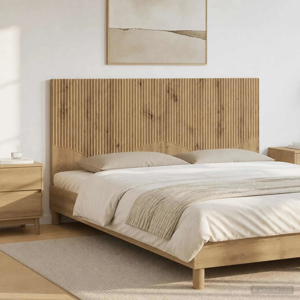Testiera da Muro HOORN Rovere Artigianale Legno ingegnerizzato 897414