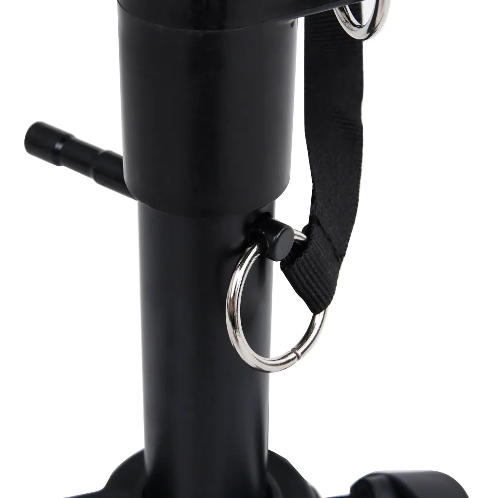 Set Supporto per Tastiera a Doppia Staffa con Sgabello Nero CFW7169339