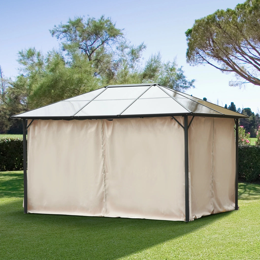 Pareti laterali per gazebo pergola ¨C zephmum ¨C 4 pezzi beige