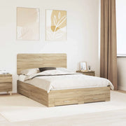 Struttura del letto con testiera Rovere Sonoma 140 x 200 cm 3412776